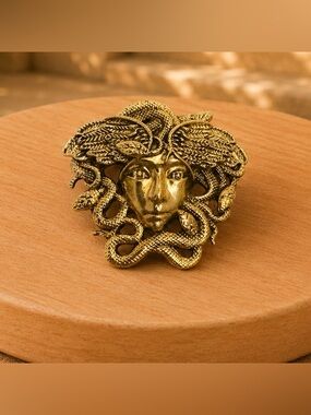 NEW Mythological Medusa-Inspired Convertible Brooch & Pendant | Greco-Roman